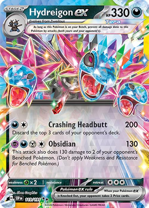 Hydreigon ex (119/191) [Scarlet & Violet: Surging Sparks] | Rock City Comics