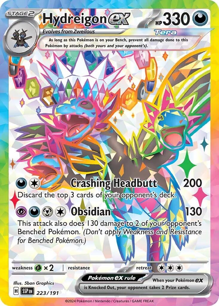 Hydreigon ex (223/191) [Scarlet & Violet: Surging Sparks] | Rock City Comics