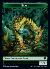 Beast (18) // Beast (19) Double-Sided Token [Commander Legends Tokens] | Rock City Comics