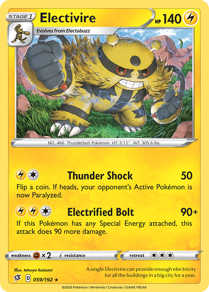 Electivire (059/192) [Sword & Shield: Rebel Clash] | Rock City Comics