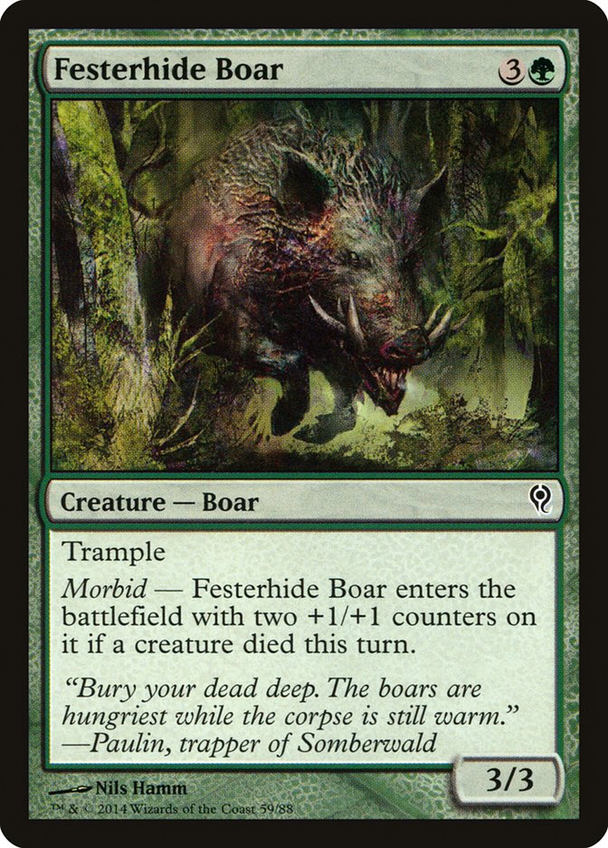 Festerhide Boar [Duel Decks: Jace vs. Vraska] | Rock City Comics