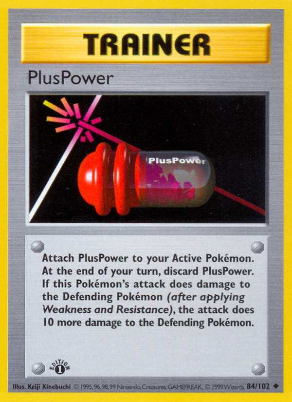 PlusPower (84/102) (Shadowless) [Base Set 1st Edition] | Rock City Comics