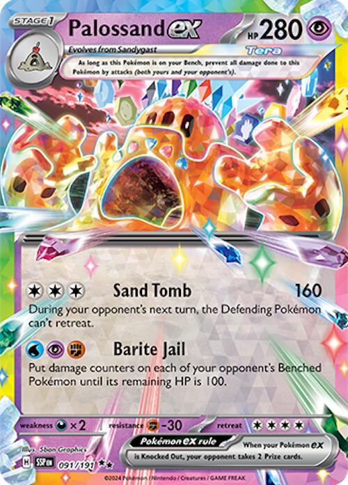 Palossand ex (091/191) [Scarlet & Violet: Surging Sparks] | Rock City Comics