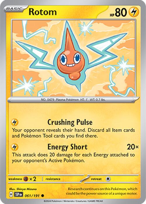 Rotom (061/191) [Scarlet & Violet: Surging Sparks] | Rock City Comics