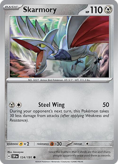 Skarmory (124/191) [Scarlet & Violet: Surging Sparks] | Rock City Comics