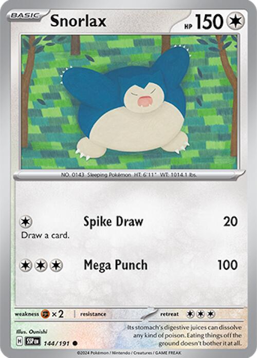 Snorlax (144/191) [Scarlet & Violet: Surging Sparks] | Rock City Comics