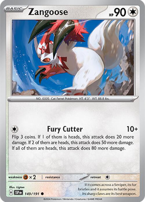 Zangoose (149/191) [Scarlet & Violet: Surging Sparks] | Rock City Comics