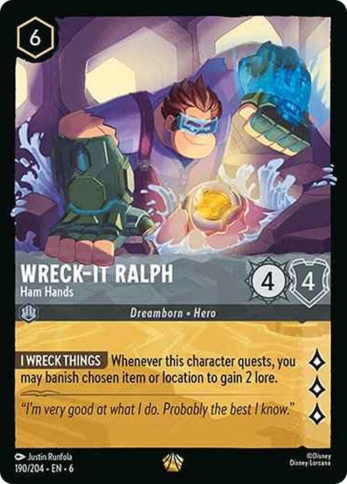 Wreck-It Ralph - Ham Hands (190/204) [Azurite Sea] | Rock City Comics