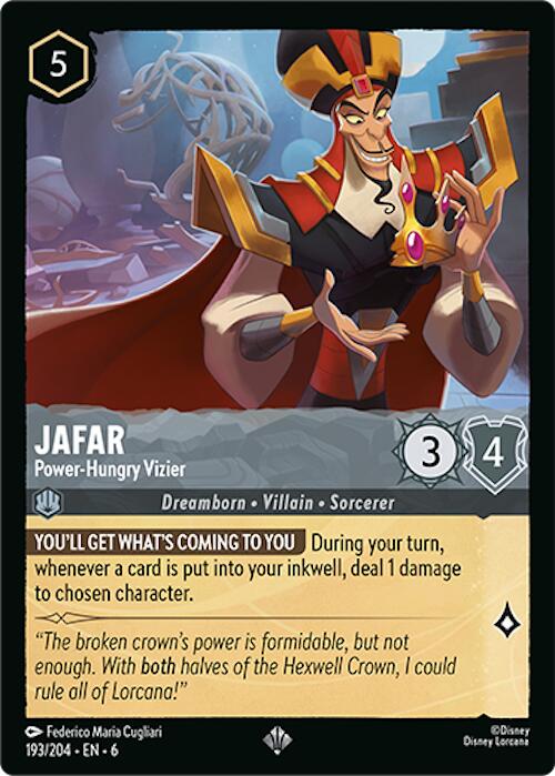 Jafar - Power-Hungry Vizier (193/204) [Azurite Sea] | Rock City Comics