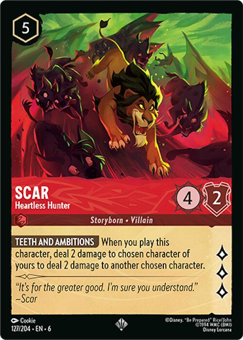 Scar - Heartless Hunter (127/204) [Azurite Sea] | Rock City Comics