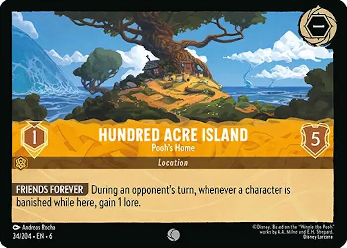 Hundred Acre Island - Pooh's Home (34/204) [Azurite Sea] | Rock City Comics