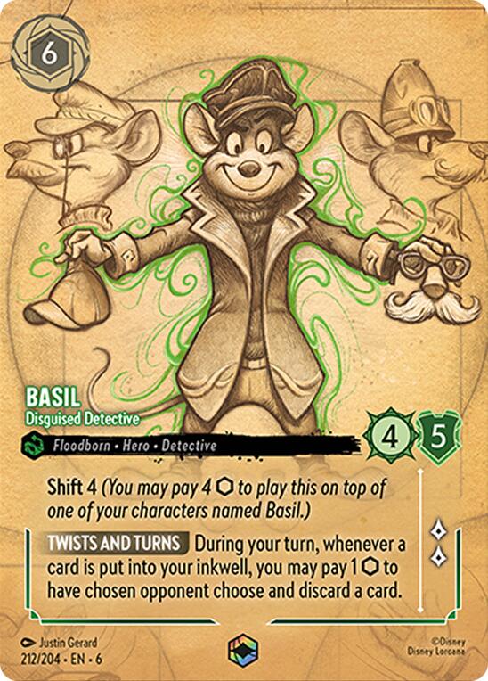 Basil - Disguised Detective (Enchanted) (212/204) [Azurite Sea] | Rock City Comics