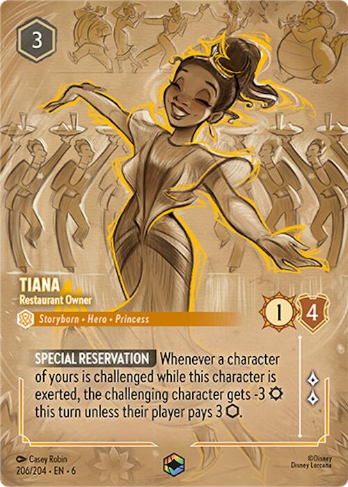 Tiana - Restaurant Owner (Enchanted) (206/204) [Azurite Sea] | Rock City Comics