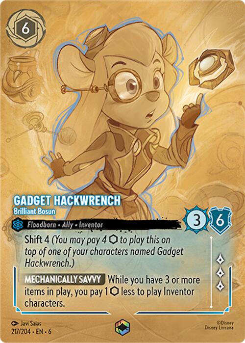 Gadget Hackwrench - Brilliant Bosun (Enchanted) (217/204) [Azurite Sea] | Rock City Comics