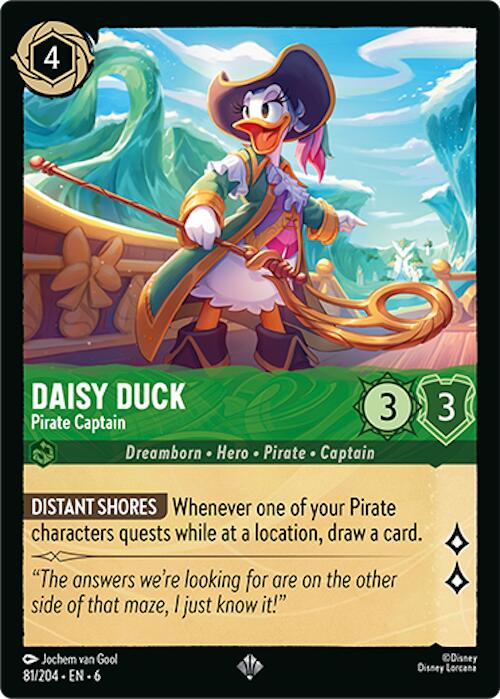 Daisy Duck - Pirate Captain (81/204) [Azurite Sea] | Rock City Comics