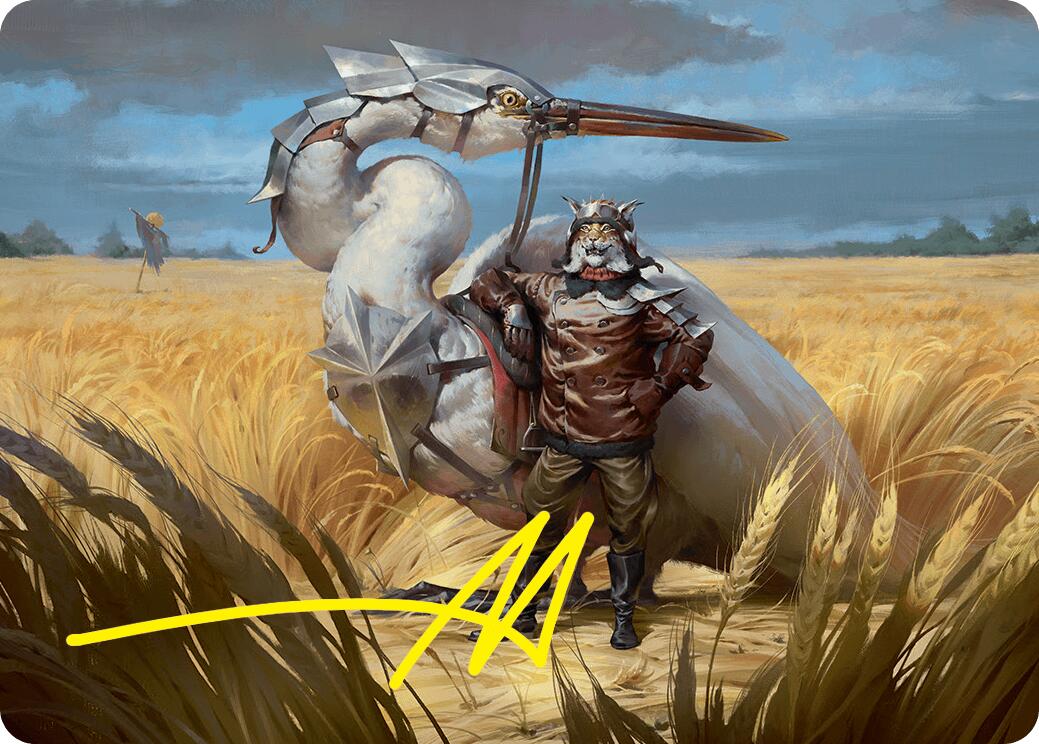 Skyknight Squire Art Card (4/54) (Gold-Stamped Signature) [Foundations Art Series] | Rock City Comics