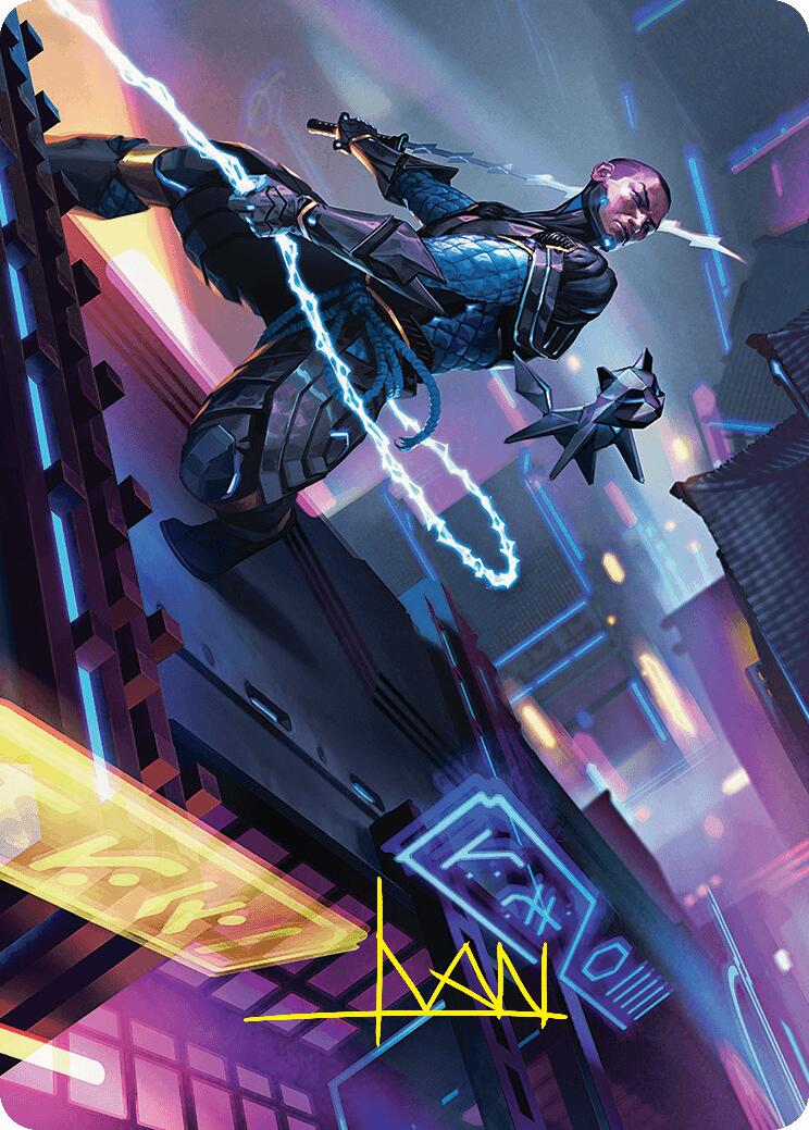 Kaito, Cunning Infiltrator Art Card (51/54) (Gold-Stamped Signature) [Foundations Art Series] | Rock City Comics