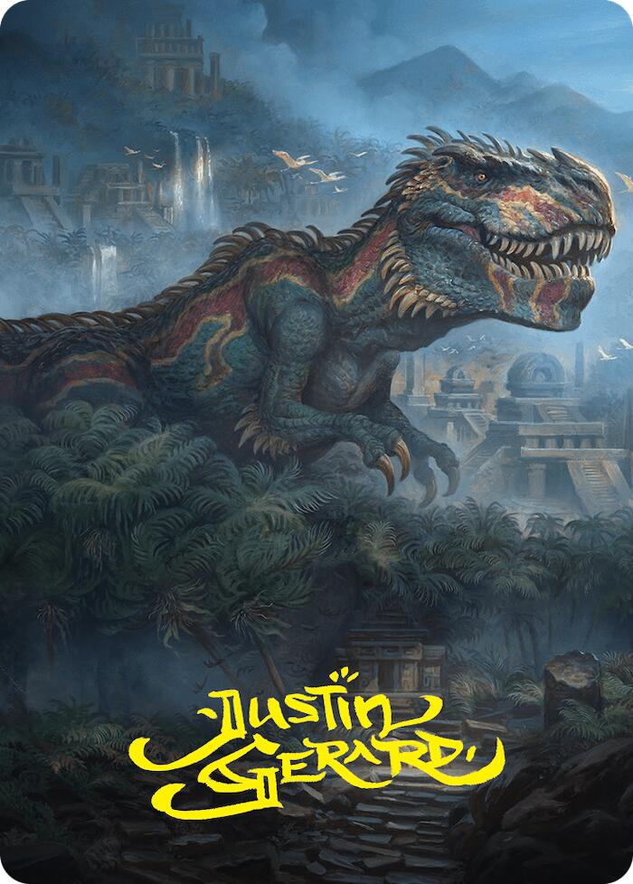 Ghalta, Primal Hunger Art Card (41/54) (Gold-Stamped Signature) [Foundations Art Series] | Rock City Comics