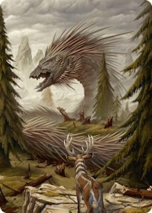 Quilled Greatwurm Art Card (44/54) [Foundations Art Series] | Rock City Comics