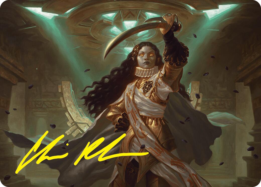 Elenda, Saint of Dusk Art Card (15/54) (Gold-Stamped Signature) [Foundations Art Series] | Rock City Comics