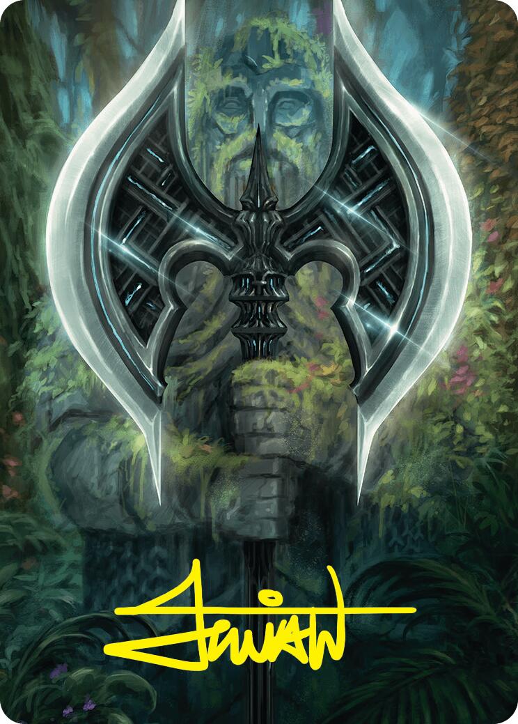 Leyline Axe Art Card (49/54) (Gold-Stamped Signature) [Foundations Art Series] | Rock City Comics