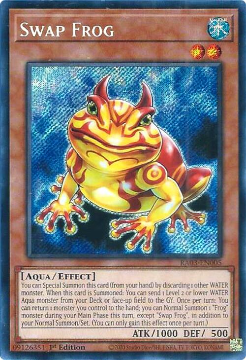 Swap Frog (Secret Rare) [RA03-EN005] Secret Rare | Rock City Comics