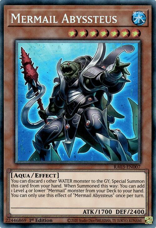 Mermail Abyssteus (CR) [RA03-EN007] Prismatic Collector's Rare | Rock City Comics