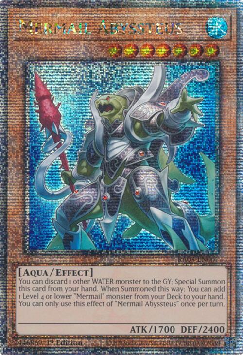 Mermail Abyssteus (Quarter Century Secret Rare) [RA03-EN007] Quarter Century Secret Rare | Rock City Comics