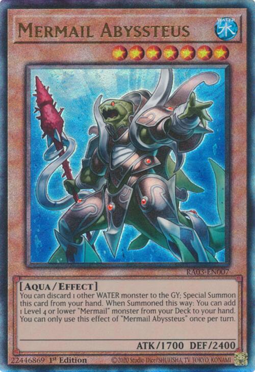 Mermail Abyssteus (UTR) [RA03-EN007] Prismatic Ultimate Rare | Rock City Comics