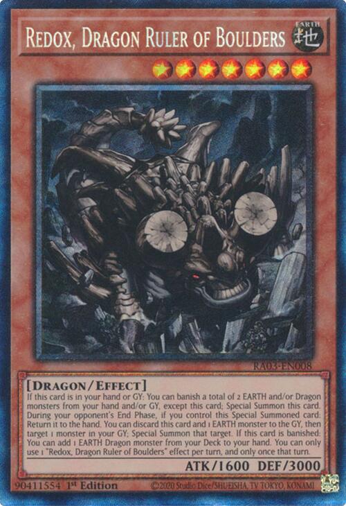Redox, Dragon Ruler of Boulders (CR) [RA03-EN008] Prismatic Collector's Rare | Rock City Comics