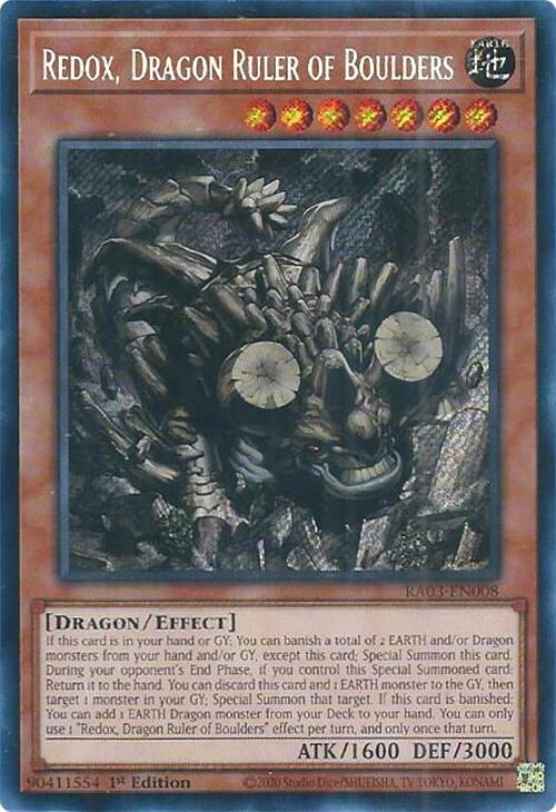 Redox, Dragon Ruler of Boulders (Secret Rare) [RA03-EN008] Secret Rare | Rock City Comics