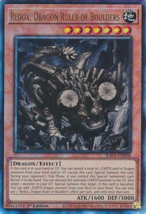 Redox, Dragon Ruler of Boulders (UTR) [RA03-EN008] Prismatic Ultimate Rare | Rock City Comics