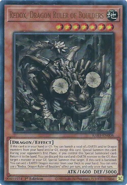 Redox, Dragon Ruler of Boulders (UR) [RA03-EN008] Ultra Rare | Rock City Comics