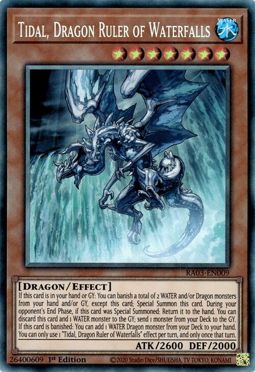 Tidal, Dragon Ruler of Waterfalls (CR) [RA03-EN009] Prismatic Collector's Rare | Rock City Comics