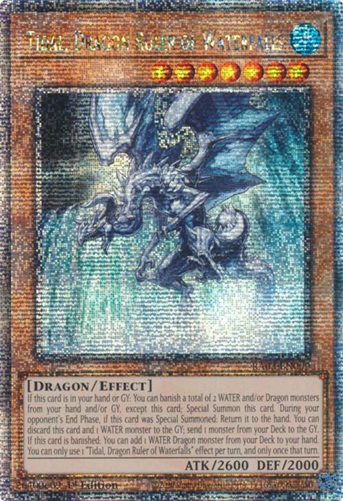 Tidal, Dragon Ruler of Waterfalls (Quarter Century Secret Rare) [RA03-EN009] Quarter Century Secret Rare | Rock City Comics