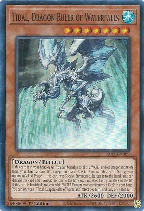 Tidal, Dragon Ruler of Waterfalls [RA03-EN009] Super Rare | Rock City Comics