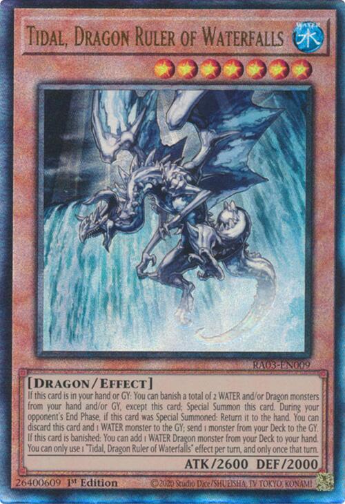 Tidal, Dragon Ruler of Waterfalls (UTR) [RA03-EN009] Prismatic Ultimate Rare | Rock City Comics