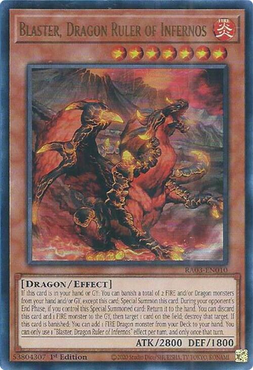 Blaster, Dragon Ruler of Infernos (UR) [RA03-EN010] Ultra Rare | Rock City Comics