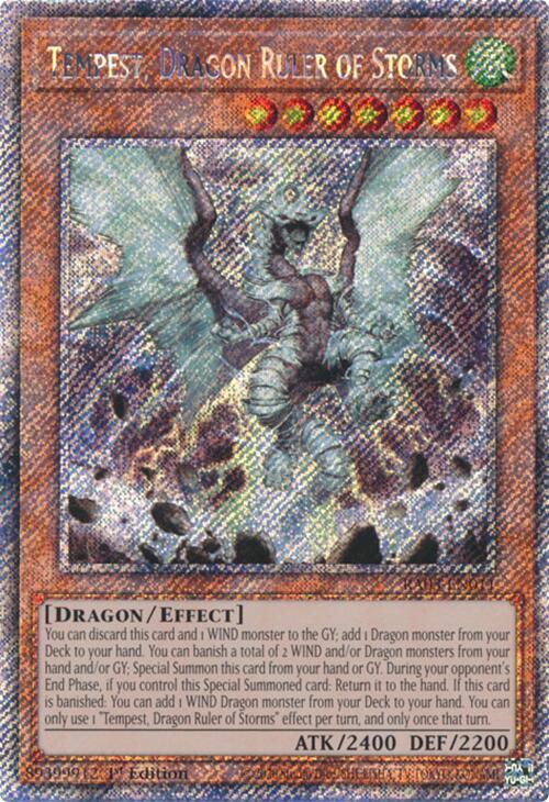 Tempest, Dragon Ruler of Storms (Platinum Secret Rare) [RA03-EN011] Platinum Secret Rare | Rock City Comics