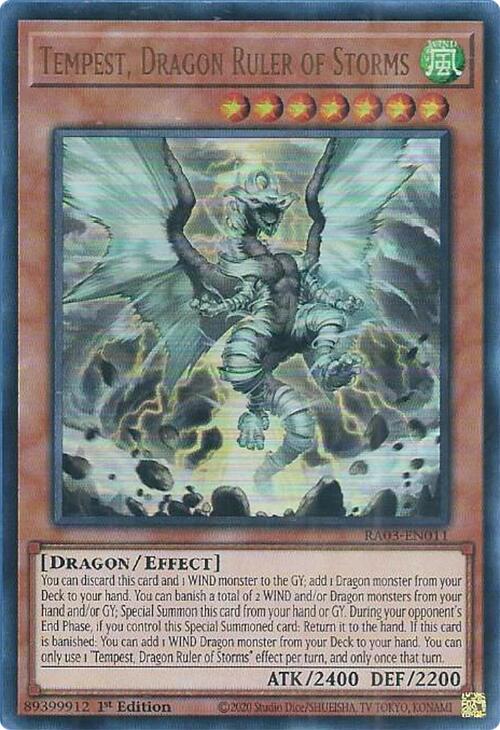 Tempest, Dragon Ruler of Storms (UR) [RA03-EN011] Ultra Rare | Rock City Comics