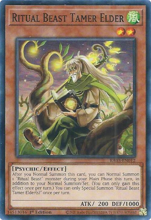 Ritual Beast Tamer Elder [RA03-EN012] Super Rare | Rock City Comics