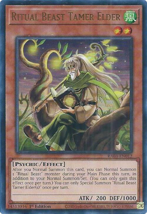Ritual Beast Tamer Elder (UR) [RA03-EN012] Ultra Rare | Rock City Comics