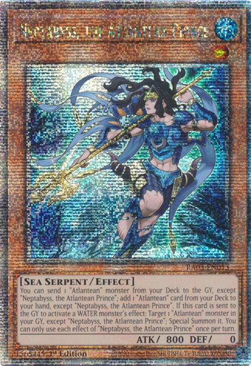 Neptabyss, the Atlantean Prince (Quarter Century Secret Rare) [RA03-EN013] Quarter Century Secret Rare | Rock City Comics