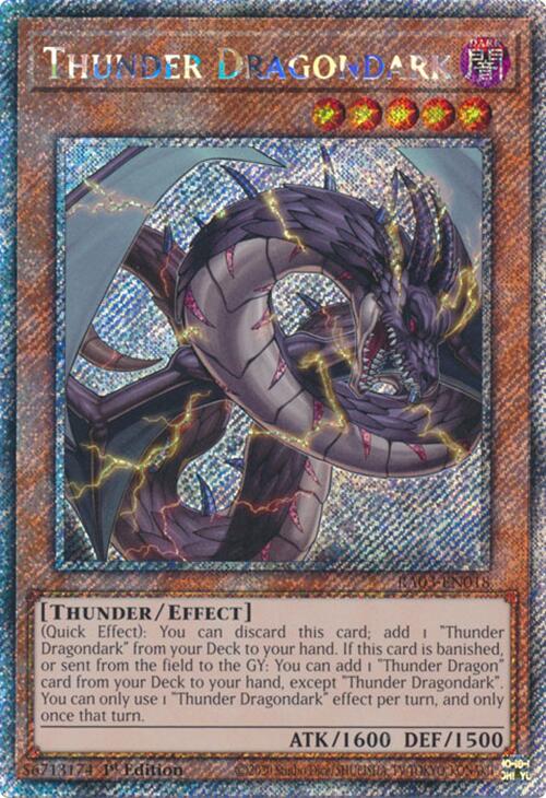 Thunder Dragondark (Platinum Secret Rare) [RA03-EN018] Platinum Secret Rare | Rock City Comics