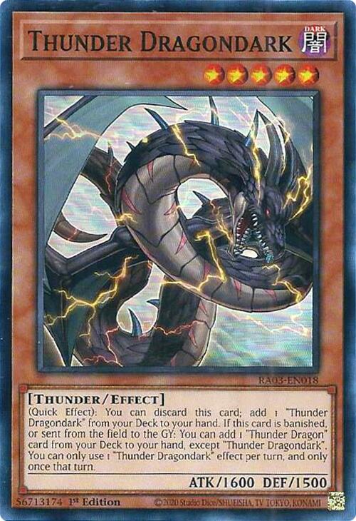 Thunder Dragondark [RA03-EN018] Super Rare | Rock City Comics