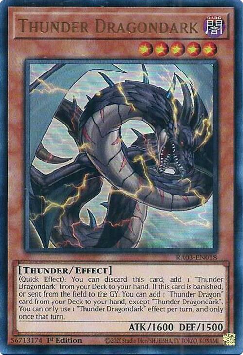Thunder Dragondark (UR) [RA03-EN018] Ultra Rare | Rock City Comics