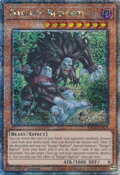 Danger! Bigfoot! (Quarter Century Secret Rare) [RA03-EN019] Quarter Century Secret Rare | Rock City Comics