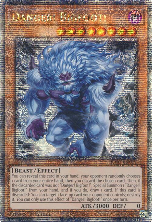Danger! Bigfoot! (Alternate Art) (Quarter Century Secret Rare) [RA03-EN019] Quarter Century Secret Rare | Rock City Comics