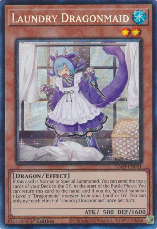 Laundry Dragonmaid (CR) [RA03-EN021] Prismatic Collector's Rare | Rock City Comics