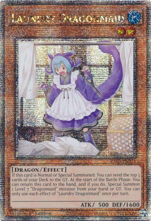 Laundry Dragonmaid (Quarter Century Secret Rare) [RA03-EN021] Quarter Century Secret Rare | Rock City Comics